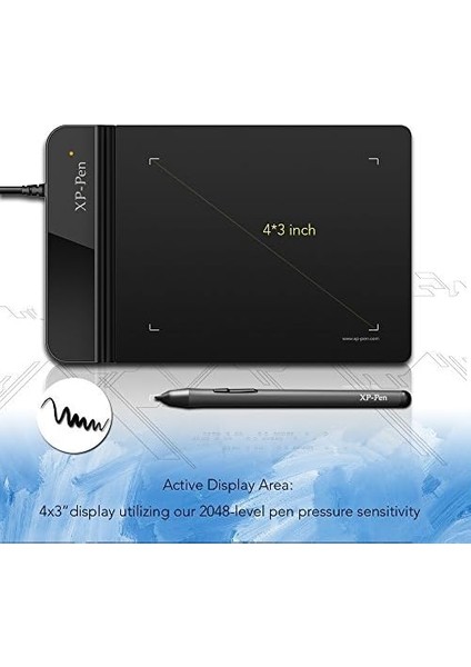 G430S 4 x 3 Inç Grafik Tablet Osu! Oyun Kalemi Tablet Kalem Tablet 8192 Basınç Hassasiyet Seviyesi 266 Rps (G430S, Siyah) modelleri