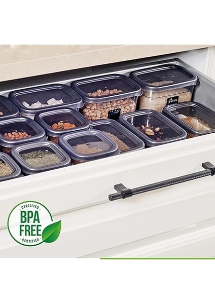 Adet 72 Parça 1,2-2,0-3,2 Litre Dikdörtgen Erzak Bakliyat Saklama Kabı Seti 60 Etiketli Çeyiz Set indirimleri