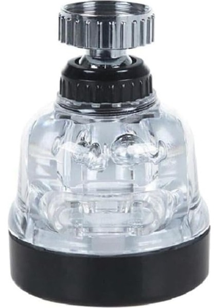 Su Tasasrruflu 3 Fonksiyonlu Mutfak Musluk Başlığı 360 Derece Oynar Başlıklı Şeffaf Görünümlü