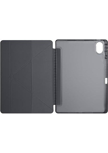 Matepad 12X Ile Için Uyumlu Kılıf Üçgen Tri Folding Kalem Bölmeli Standlı Kılıfı (Siyah) fırsatları