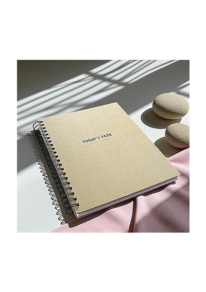 Tanıtım Tarihsiz 6 Aylık Günlük Planlayıcı | Spiralli Sert Kapaklı Organizer Not Defteri | 204 Sayfa | 22 x 28,5 cm modelleri