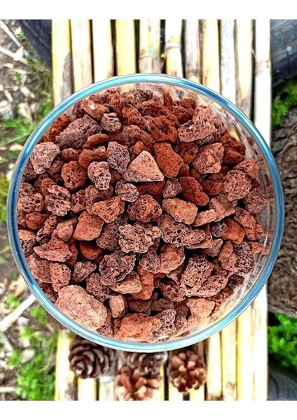 Kırmızı Pomza Taşı 15-25 mm 15 kg Volkanik Ponza Lav Taşı Ponza Kaktüs Sukulent Pomza Tarım Pomzası fırsatları