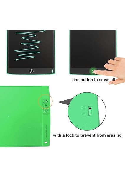 LCD Writing"tablet, 12 Inç Dijital Yazı Tahtası/papierlos Grafiktablet Için Yazmak ve Resim Yeşil NYWT120GR-0 indirimleri