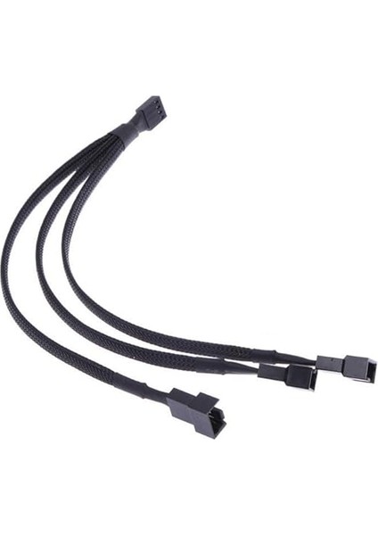 5353 3'lü Fan Çoklayıcı 3 Port Y Pwm 4 Pin Splitter Çoklayıcı Switch Örgülü Kablosu (5353-3'LÜ)