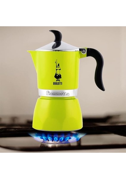 7111 Fiammetta, Kahve Makinesi 1 Fincan, Alüminyum, Electric Lime modelleri