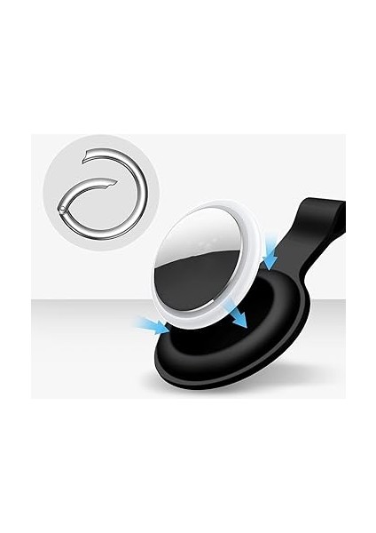 ile Uyumlu 4’lü Silikon Kılıf Seti Anahtarlık Arkası Kapalı Düşmez Yıkanabilir Esnek (Siyah) modelleri