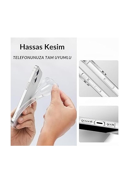 iPhone 11 ile Uyumlu Şeffaf ve Sararmaya Dayanıklı Silikon Kılıf, Extra Ince ve Yumuşak Model (Iphone 11) fiyatları