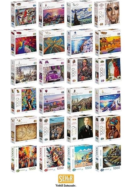 Games Başkomutan Atatürk 1000 Parça 2,2mm Kalınlık 48X68CM Profesyonel Hobi Puzzle Yapboz Serisi VGN462 modelleri