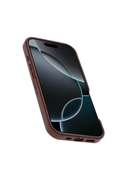 Symmetry Serisi Kaktüs Derisi Magsafe Kılıf iPhone 16 Pro Uyumlu, Darbeye ve Düşmeye Karşı Koruyucu Ince Koruyucu Kılıf, Kahverengi modelleri