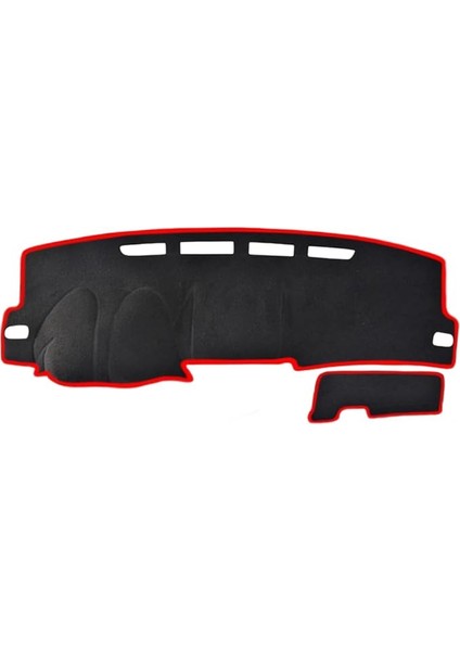 Torpido Koruma Halısı Siyah Kenar Renk Kırmızı Toyota Coralla 2006-2012 ile Uyumlu