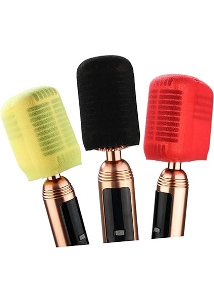 15 Adet Kalınlaştırılmış Mikrofon Kılıfları Evrensel Sünger Koruyucu Kılıflar Ktv Dans Partileri Için fırsatları