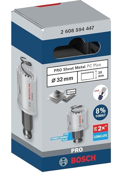 1 x Pro Sheet Metal Power Change Plus Delikli Testere (Paslanmaz Çelik Levhalar, Çelik Levhalar, Ø 32 Mm, Profesyonel Aksesuar Döner Matkap/sürücü) fiyatları