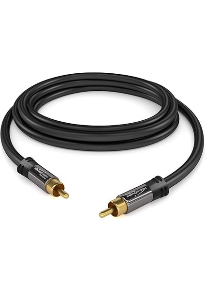 – 3m – Cinch Derin Bas Hoparlör Kablosu, 1x1 Cinch/rca, Ses/dijital/video (Koaksiyel Kablo, Rca Fişi/fiş, Amplifikatör/hifi, Ses Sinyali Veya Kompozit Video Için, 75 Ohm, Siyah) modelleri