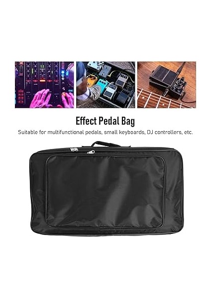 Çok Amaçlı Depolama Oxford Bez Efektleri Pedal Torbası Büyük Fermuarlı Cep Taşınabilir Konser Torbası Gitar Pedal Panosu El Çantası Taşıma Kutusu 23.6 x 13 x 4inch indirimleri