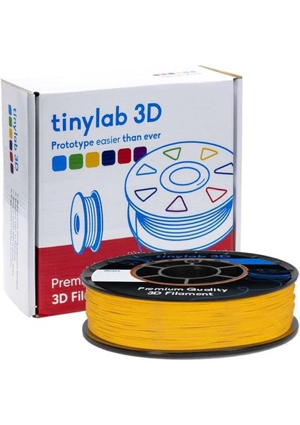 3D 1.75MM 1000GR Sarı Pla Filament 190-220°C Baskı Sıcaklığı - Yüksek Kalite, Çevre Dostu, Mükemmel Yapışma ve Pürüzsüz Yüzey