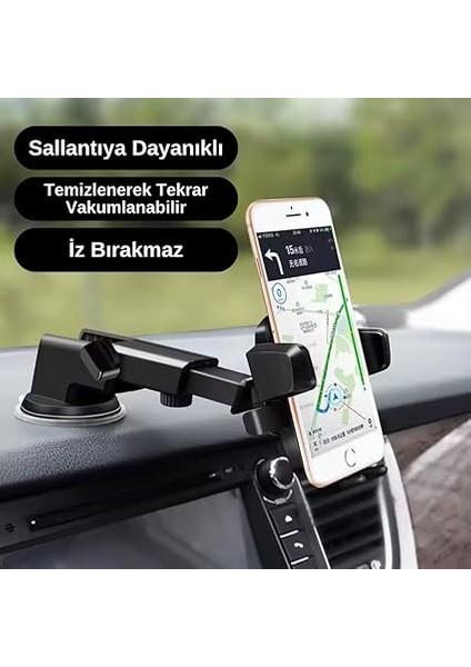 Içi Telefon Tutucu Vakumlu Araba Ayarlanabilir Cam ve Torpido Için Yüksek Kalite Tutucu (Vakumlu) fiyatları