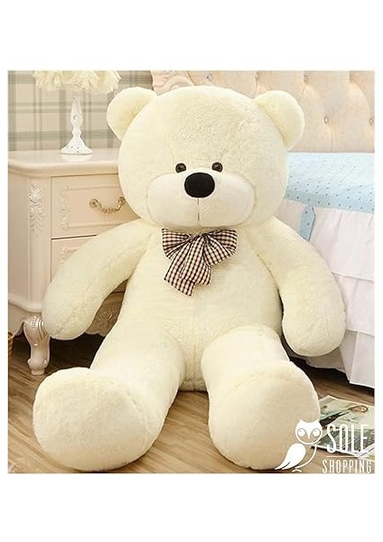 Hediye- 160 cm Ithal Kumaş Papyonlu Dev Boy Peluş Ayı Beyaz fırsatları