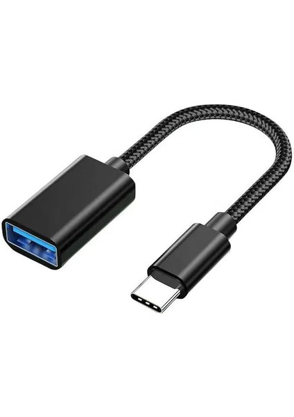 PX-515 Type-C To Usb3.0 Otg Çevirici 15CM (Erkek-Dişi) (Iphone 15/16 ve Type C Otg Tüm Cihazlar ile Uyumlu)