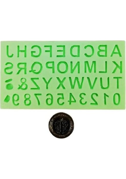 Vitrini Alfabe Şeklinde Harf ve Rakam Silikon Kokulu Taş ve Sabun Kalıbı 1X1X1 cm fiyatları