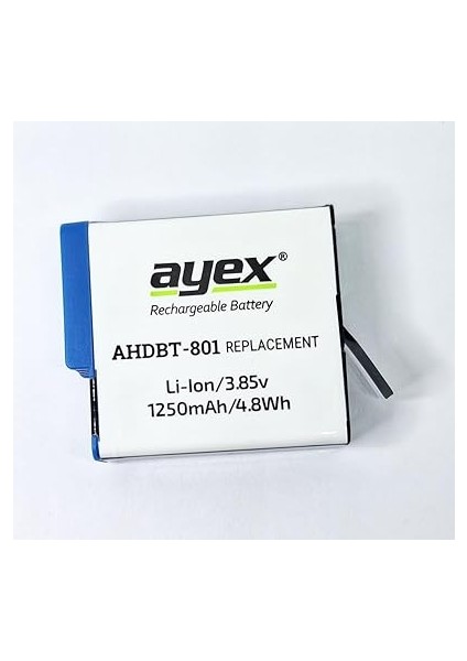 AHDBT-801 Batarya, Gopro Hero 8, 7, 6, 5 ile Uyumlu indirimleri