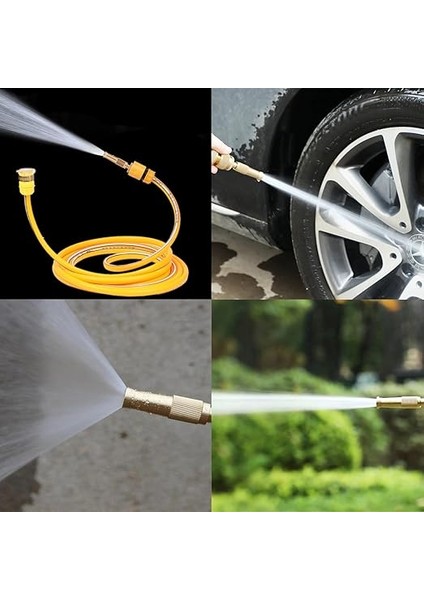 Çift Fonksiyonlu Ayarlanabilir Hortum Sulama Başlığı 9 cm Yüksek Basınçlı ve Şemsiye Püskürtme Modlu, Evrensel Bağlantı, 3 cm Çap modelleri