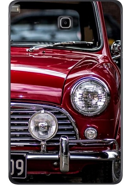 Accessories Samsung 9.6 Inç Galaxy Tab ile Uyumlu E SM-T560 Kılıf Klasik Araba Baskılı Silikon Kılıf