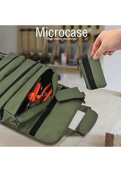 Çok Bölmeli Karavan, Alet Çantası, Ağır Hizmet Tipi Rulo Takım Çantası Katlanabilir Rulo Çanta - AL5114 indirimleri