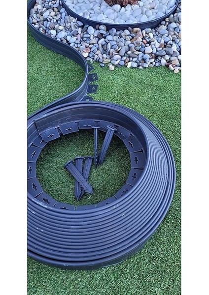 Moda Çim Ayırıcı 2,5 M Siyah Çim Sınırlayıcı Taş Toprak Ayıracı Çim Ayracı Çim Ayırıcı Bariyeri fiyatları