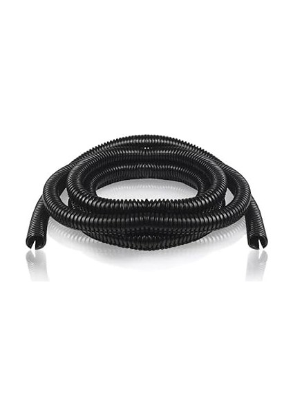 Kablo Tesisat Gizleme Düzenleme Spiral Yarıklı Hortum Siyah Renk (10 Metre) fiyatları