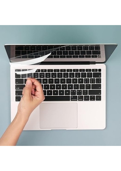 Ekran Koruyucu Macbook Air M2-M3 15 Inç Parlak Anti Scratch (Touchıd'li Air) A2941 A3114 ile Uyumlu Şeffaf modelleri