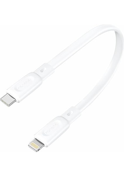 X107 Mini Type-C To Lightning 30CM Şarj Kablosu ve Data Kablosu Beyaz