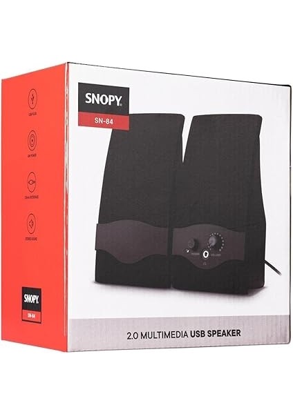 Sn-84 2.0 USB Speaker, Siyah indirimleri