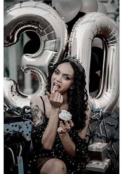 8 Rakamı Doğum Günü Balonu Yaş Günü Gümüş Renk Uçan Balon 102 cm Doğum Günü ve Parti Dekorasyonu Büyük Boy Folyo Helyum Uçan Balon Yaş 8 Sayısı fırsatları