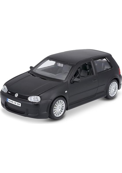 531290M Vw Golf R32 1:24 Scale Model Araba, Mat Siyah