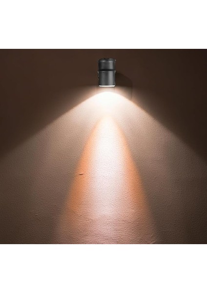 Geldi Tekli Çağlayan Aplik IP54 Dış Mekan Zita Bahçe Aydınlatma Duvar Apliği + GU10 LED Ampul (Turuncu) modelleri