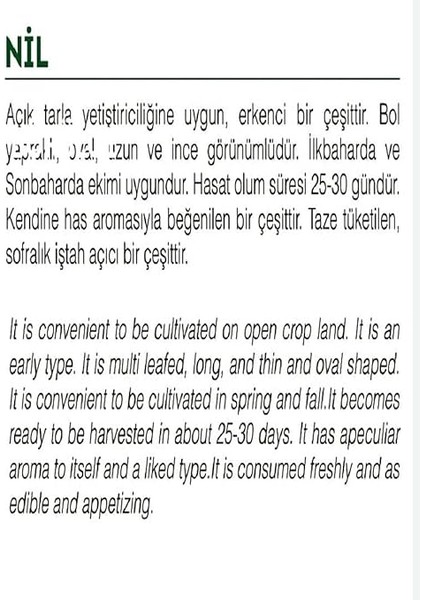 Tarım Ata Tohumu Yerli Ince Tere 1000 Adet Tohum fiyatları