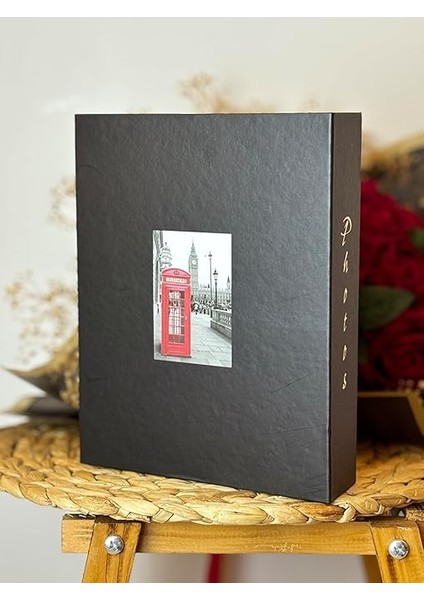 10 x 15 cm 200'LÜK Telefon Kulübesi Desenli Fotoğraf Albümü fiyatları