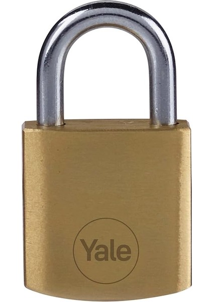 Y110B/25/113/1 - Pirinç Asma Kilit 25MM - Standart Koruma - Çelik Halka - 3 Anahtar indirimleri