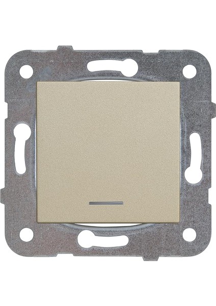 Novella Bronz Işik Light Mekanizma+Düğme Kapak Çabuk Bağlanti Çarpma Karşıtı Çocuk Korumalı