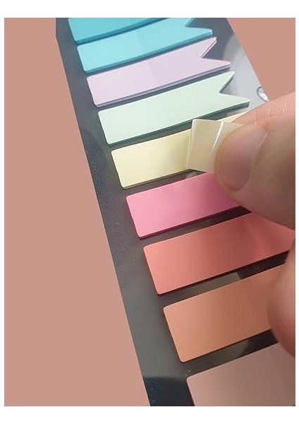 Sticky Notes Şeffaf Renkli Yapışkan Not Kağıtları Flama modelleri