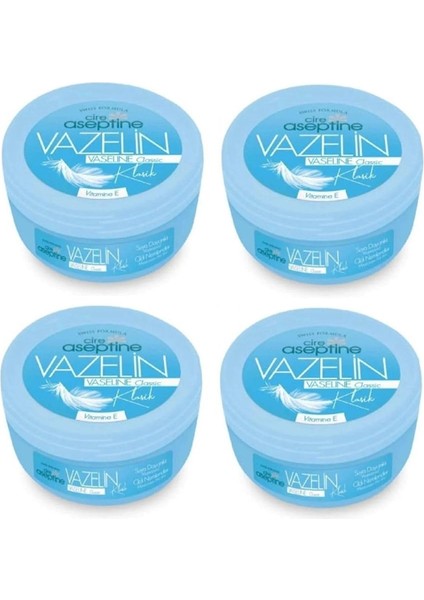 Aseptine Cıre Aseptıne Cire Aceptine Klasik Vazelin 150ML X4 Adet
