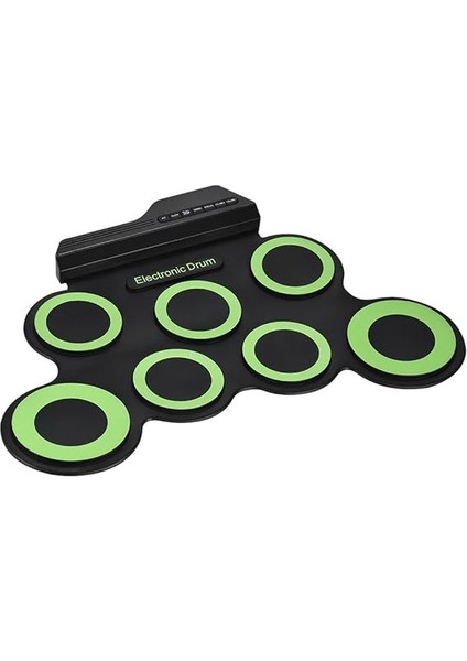 Kompakt Boyutlu Taşınabilir Dijital Elektronik Roll Up Bateri Kiti 7 Silikon Davul Pedleri Davullarla Güçlendirilmiş USB Ayak Pedalları Uygulamaya Yeni Başlayanlar Için 3.5mm Ses Kablosu Çocuk modelleri