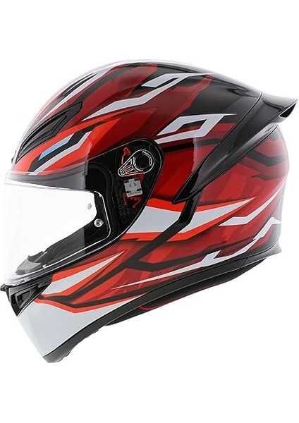 K1 S Motosiklet Kaskı Kapalı Kask Lion Black Red White M fiyatları
