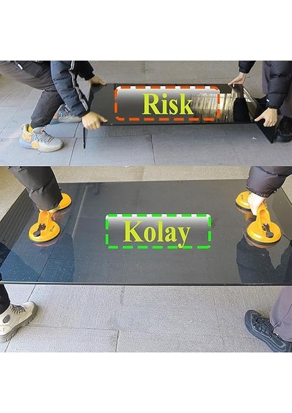 Vantuz Cam Vakumlu Fayans Ahşap Tutucu Taşıma Araba Kaporta Göcük Çektirme 2'li Plastik indirimleri