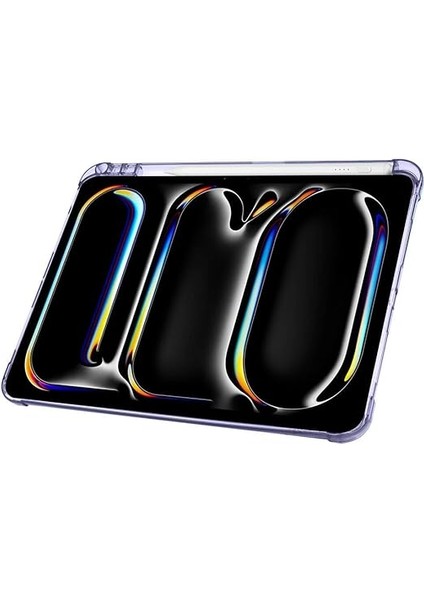 Pro 11 Inç M4 2024 Ile Uyumlu Kılıf Üçgen Katlanabilir Kalem Şarj Bölmeli Kılıf A2836 A2837 A3006 Lavanta fırsatları