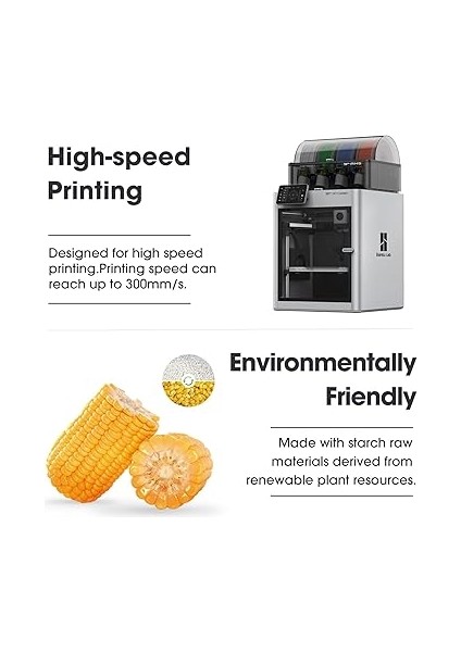 Pla Filament 1.75MM, Pla Basic Yüksek Hızlı 3D Yazıcı Filamenti Boyutsal Doğruluk +/- 0.03MM, 1kg Makara (2.2 Lbs) Yüksek Hızlı Yazıcılar Için Süper Hızlı Pla Filament, Soğuk Beyaz indirimleri