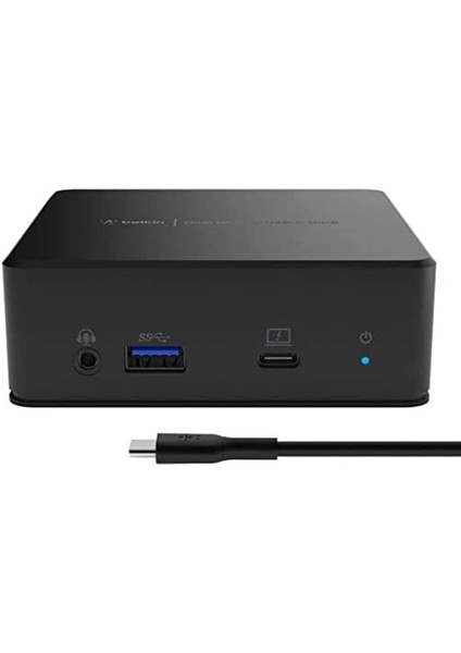 Usb-C Çift Ekran Bağlantı Istasyonu (85W Güç Dağıtımı, Hdmı, Usb-A 3.1 Gen 1, Usb-C, USB C Dizüstü Bilgisayar Için Ses Girişi/çıkışı)