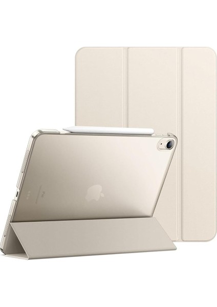 iPad Air 13INÇ M2 ile Uyumlu Kılıf Pu Deri Smart Kalem Bölmeli Standlı Case A2898 A2899 A2908, Gold