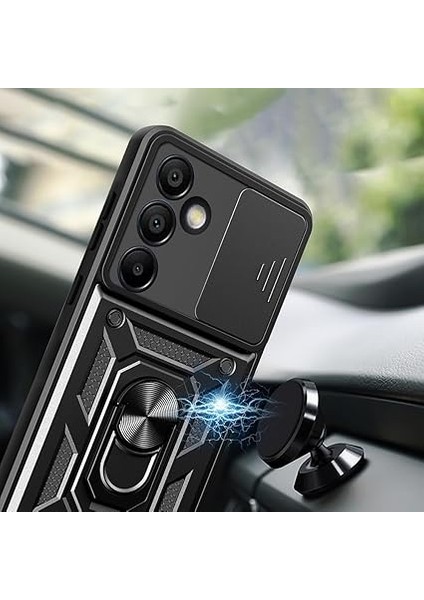 Samsung Galaxy S24 Fe ile Uyumlu Kılıf Sürgülü Siyah Panther Yüzüklü Silikon Orijinal (Samsung Galaxy S24 Fe ile Uyumlu, Sürgülü Siyah) fırsatları