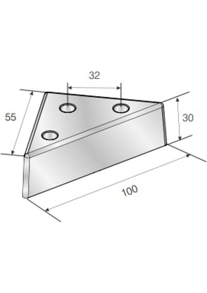 4 Adet Üçgen, Masa, Dolap Piramit Mobilya Ayağı 3 cm Siyah 4 Adet fırsatları
